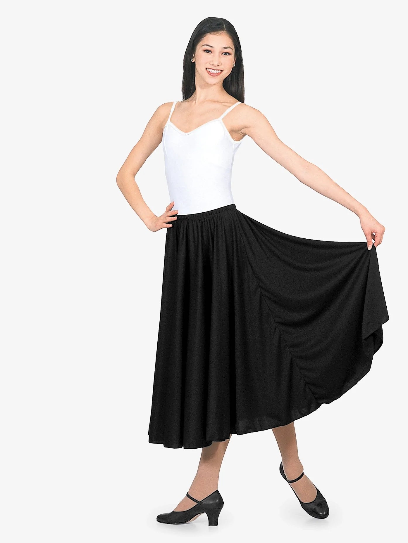 ナタリー キャラクタースカート 丈 76cm 全6色 Natalie Elastic Waist Character Skirt 30" Lengths