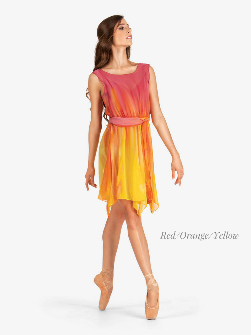 Watercolour Adult V-Back Overdress with Sash ウォーターカラー Vバックオーバードレス ウィズサッシュ 【大人】