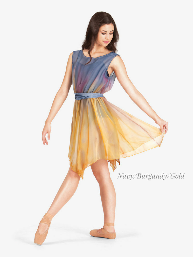 Watercolour Adult V-Back Overdress with Sash ウォーターカラー Vバックオーバードレス ウィズサッシュ 【大人】
