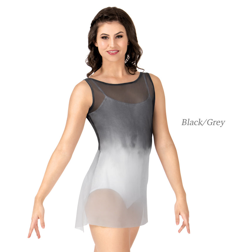 Watercolour Hand Painted Short Mesh Tank Lyrical Dress ウォーターカラー ショートメッシュ タンクリリカルドレス 【大人】