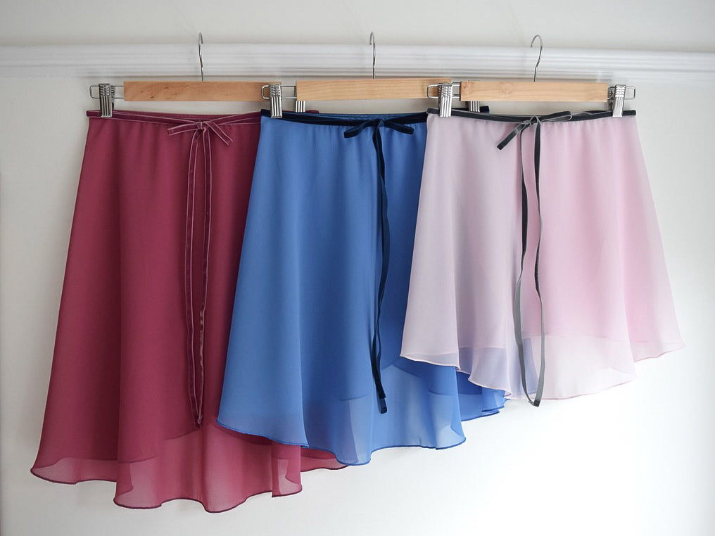 B.S.B.L Wrap Skirt Tapered Shell Pink バレエ 巻きスカート テパード